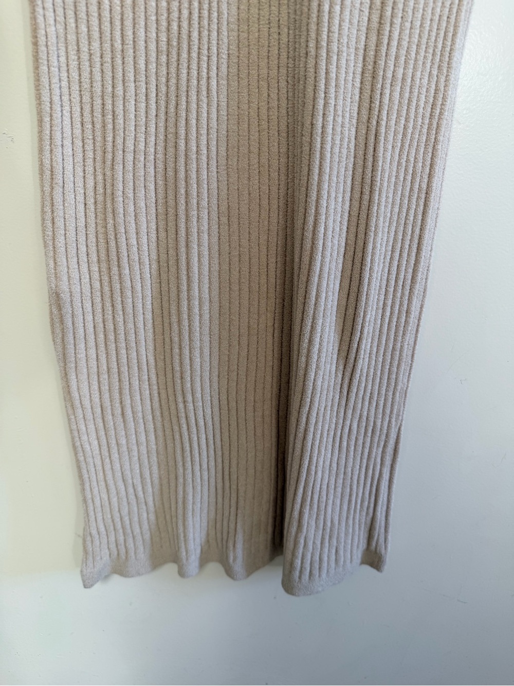 Barefoot Dreams CozyChic Ultra Lite Rib Midi Dress in Stone Medium NWT - Picture 9 of 11